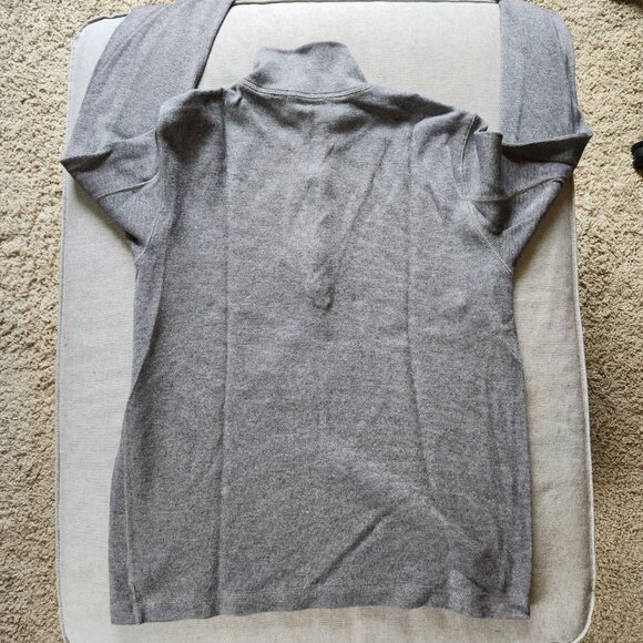 Banana Republic 100% Cotton 1/4 Zip Sweater, Medium - Picture 3 of 6